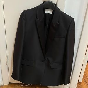 Black Sandro Satin dinner jacket size 38